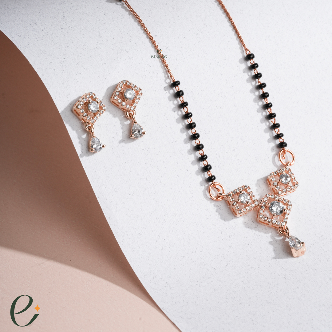Modern Square Sparkle mangalsutra