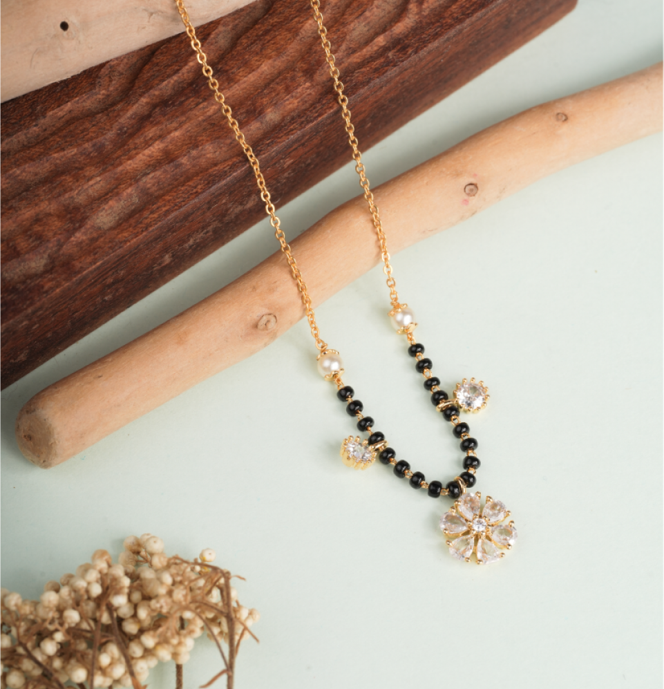 Floral Serenity Mangalsutra