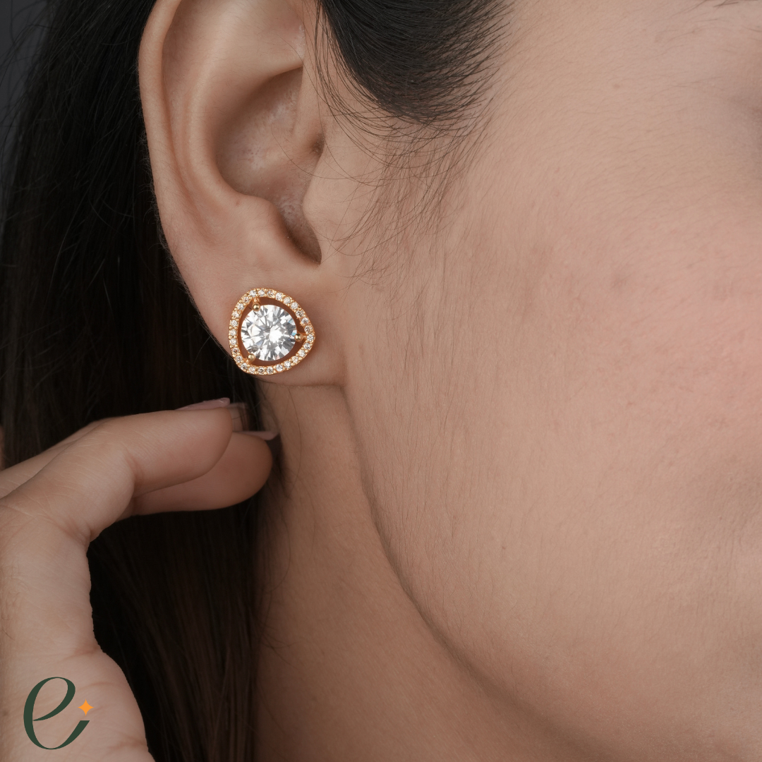 Solitaire Diamond Chain With Free Earrings
