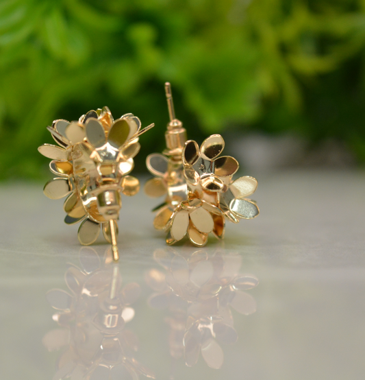 Floral Cluster chunky Earrings - Engage Jewels
