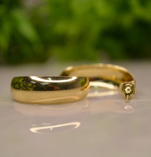 Large stainless steel hoop earrings - Engage Jewels