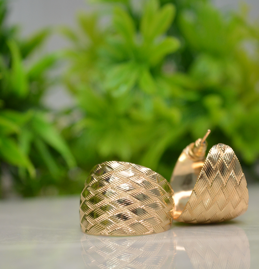 Chunky Chex Charms earrings - Engage Jewels