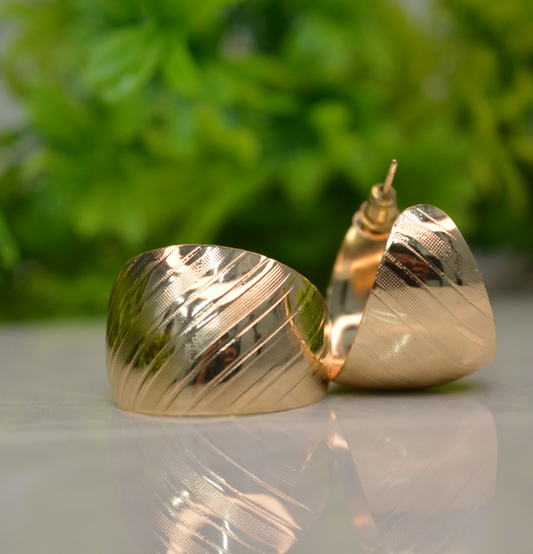 Chunky Cross line Charms earrings - Engage Jewels