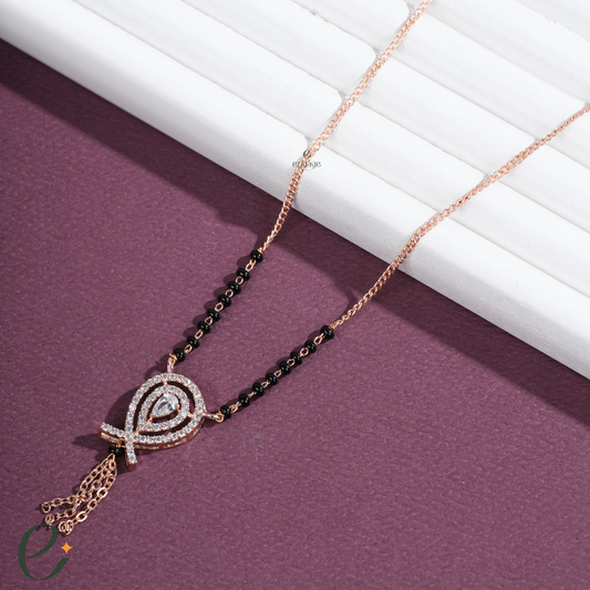 Fish Harmony Diamond Mangalsutra