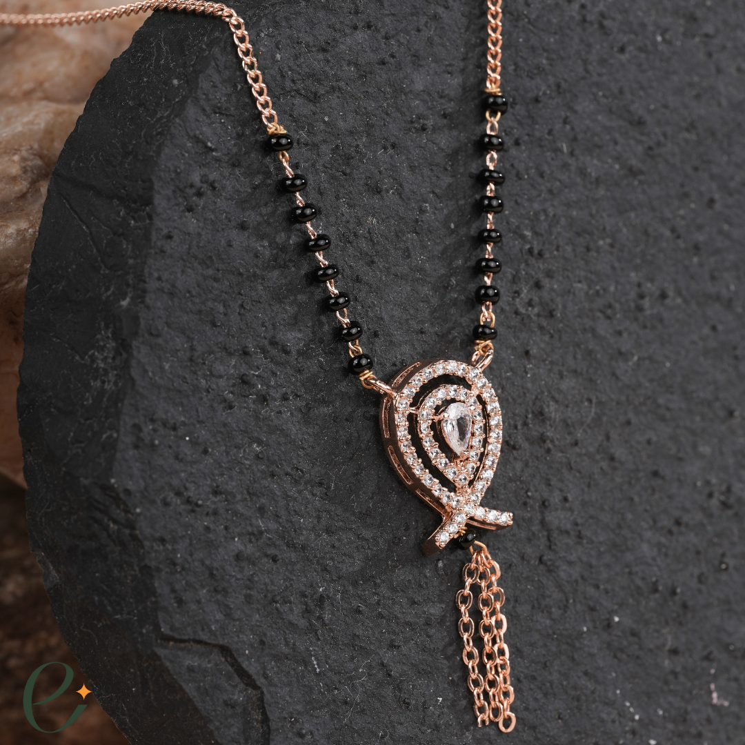 Fish Harmony Diamond Mangalsutra