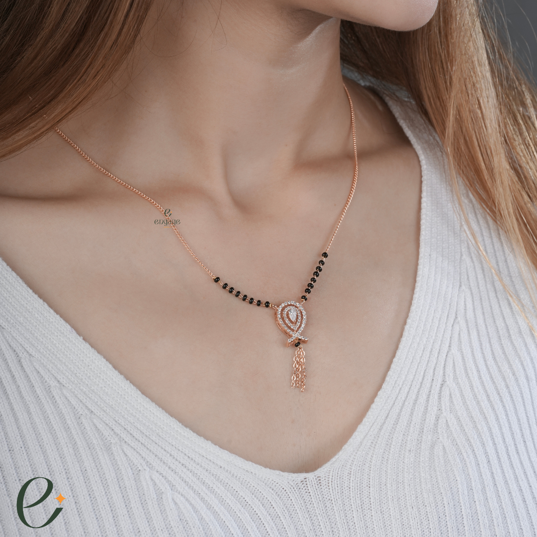 Fish Harmony Diamond Mangalsutra