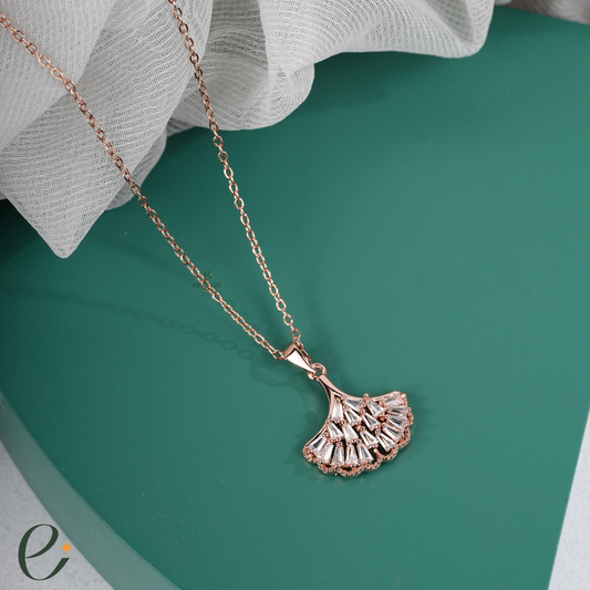 cinderella diamond pendant chain for women