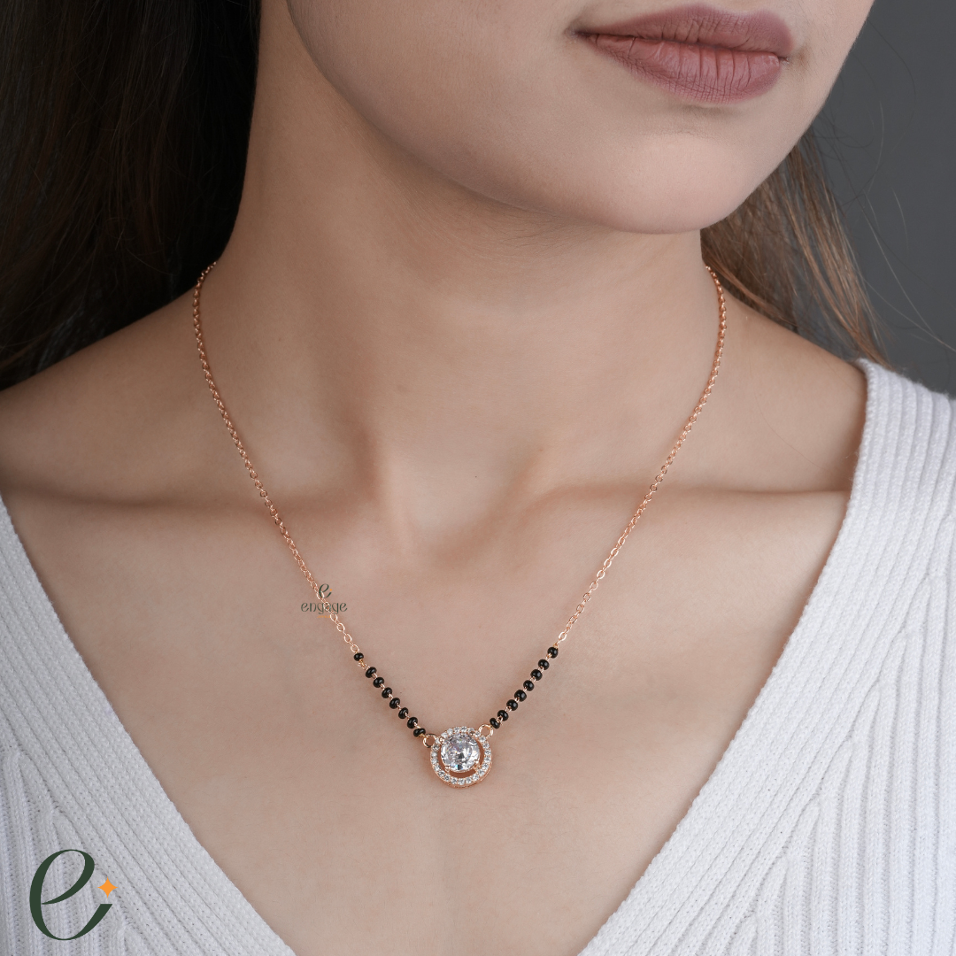 golden solitaire mangalsutra