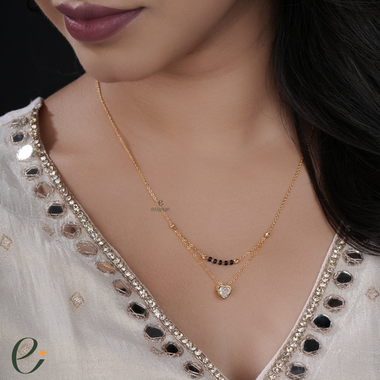 golden heart mangalsutra online