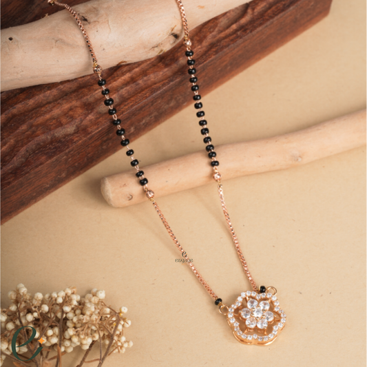 floral mangalsutra necklace