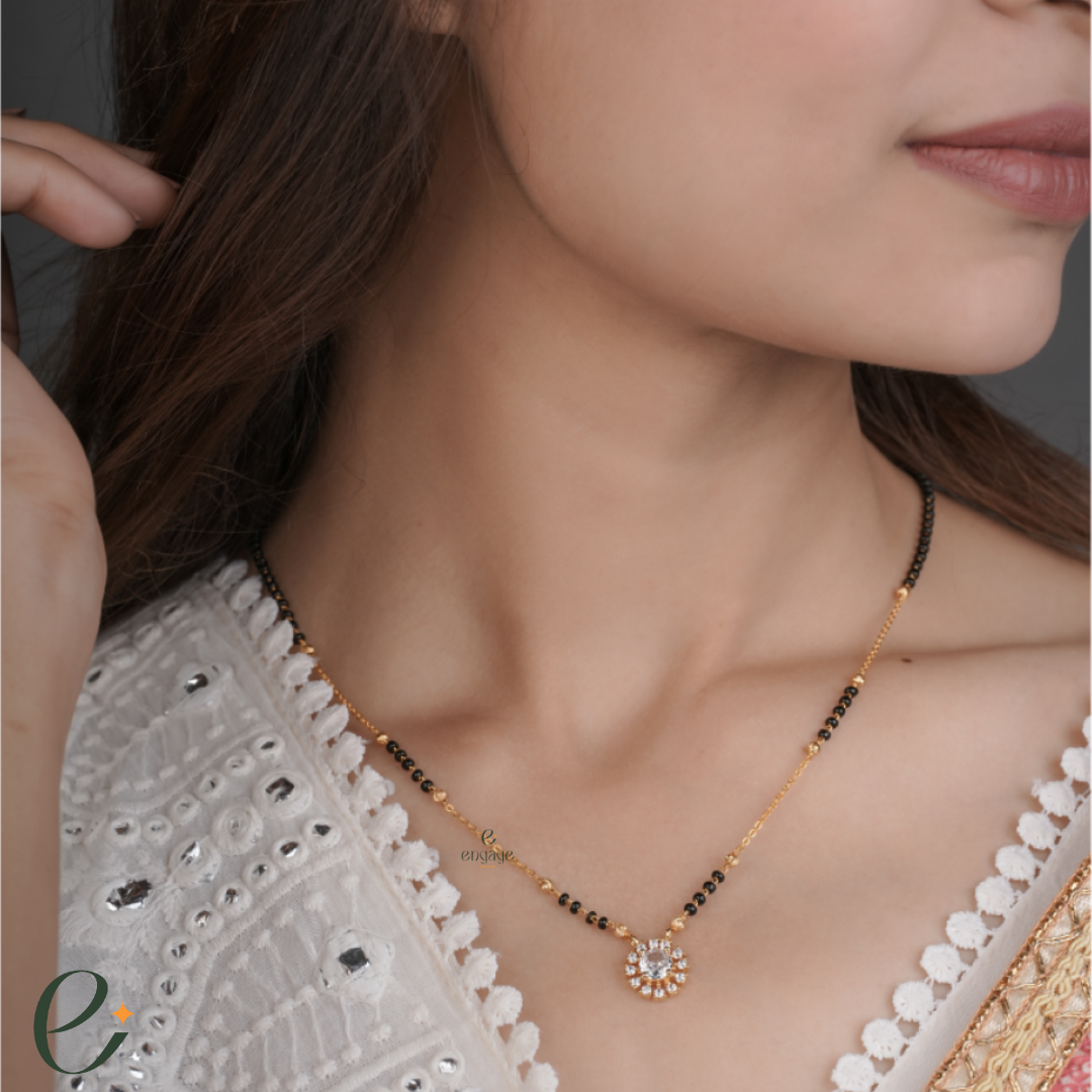 sunflower bridal mangalsutra