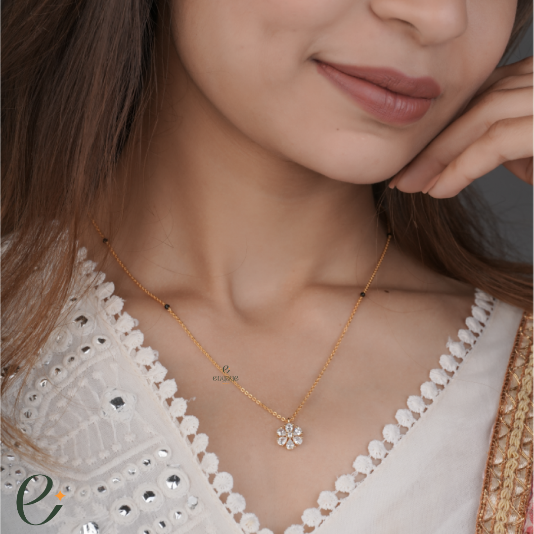 Single Blossom mangalsutra