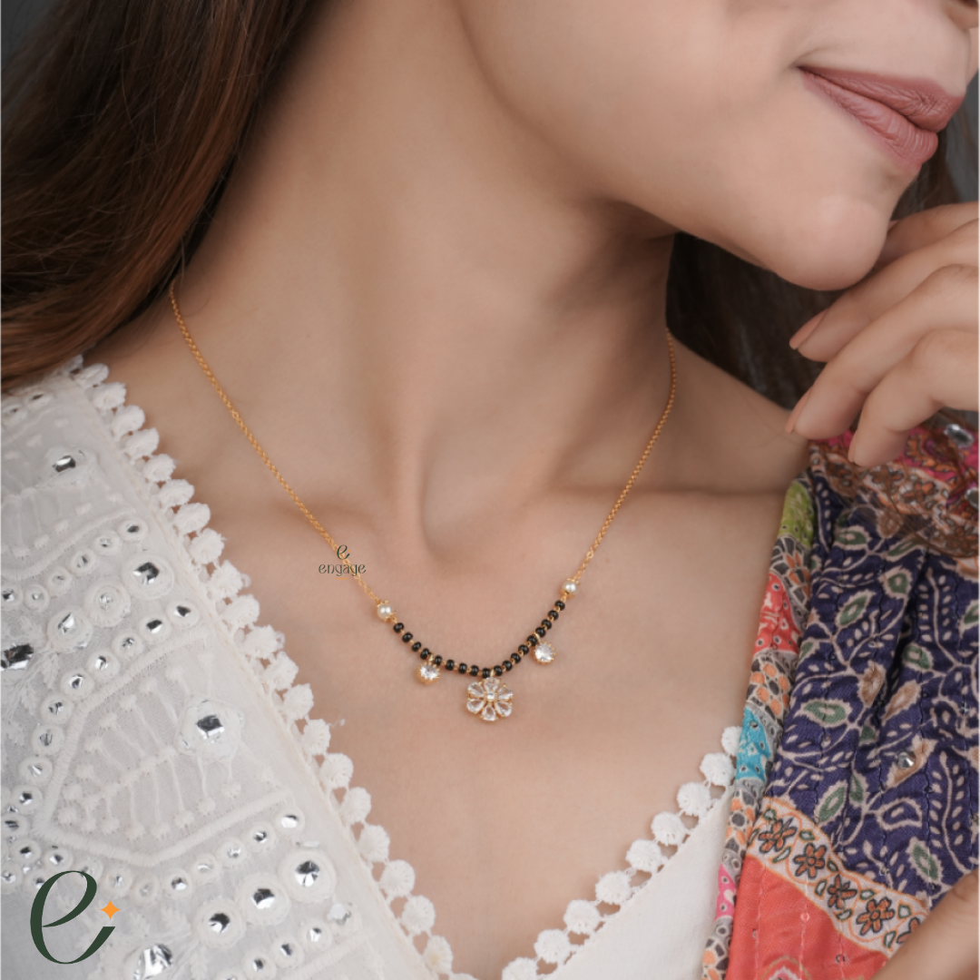 Floral Serenity Mangalsutra