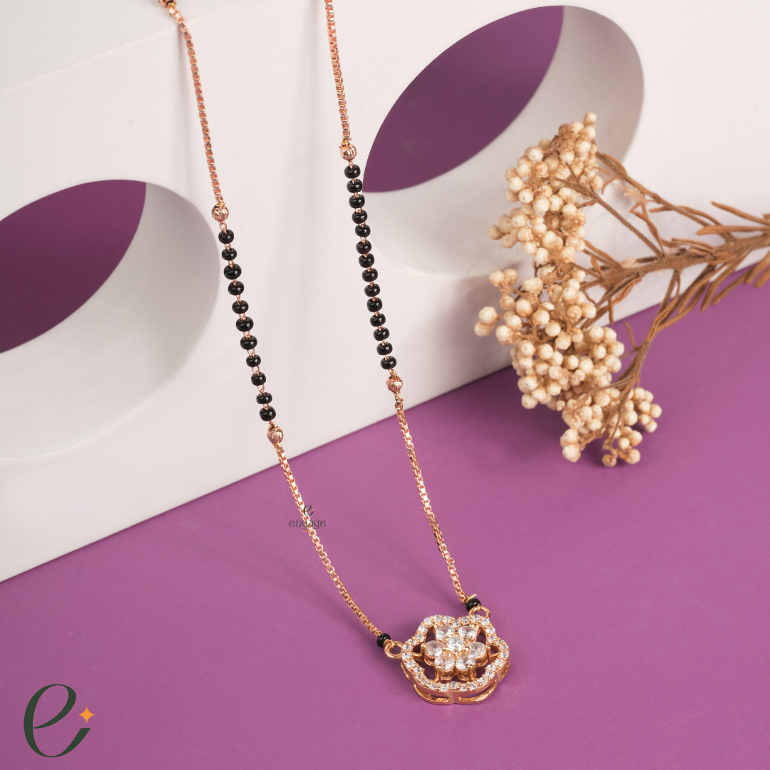 floral bridal mangalsutra