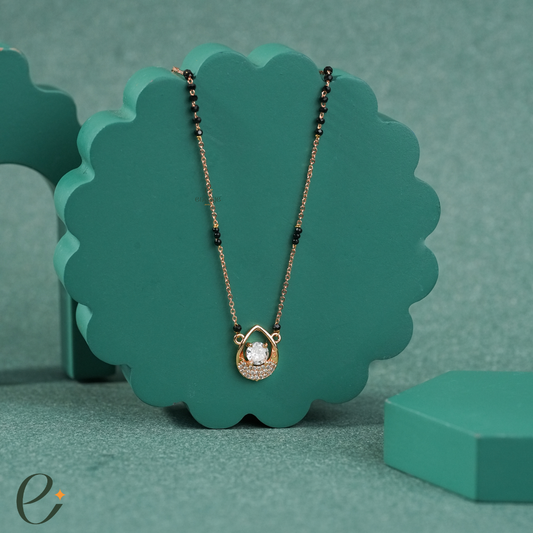 Dual Pear Round Union Mangalsutra