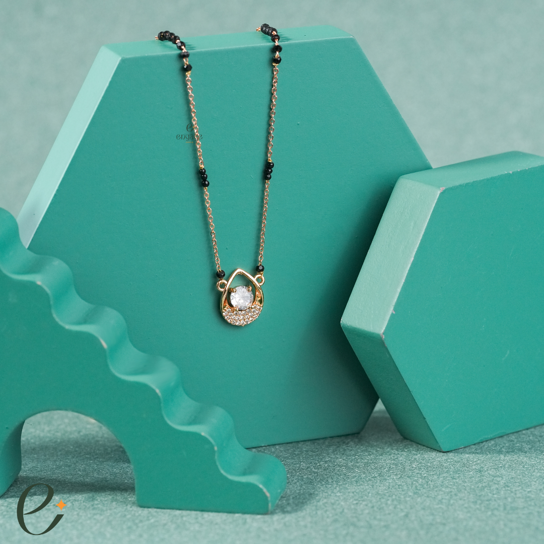Dual Pear Round Union Mangalsutra