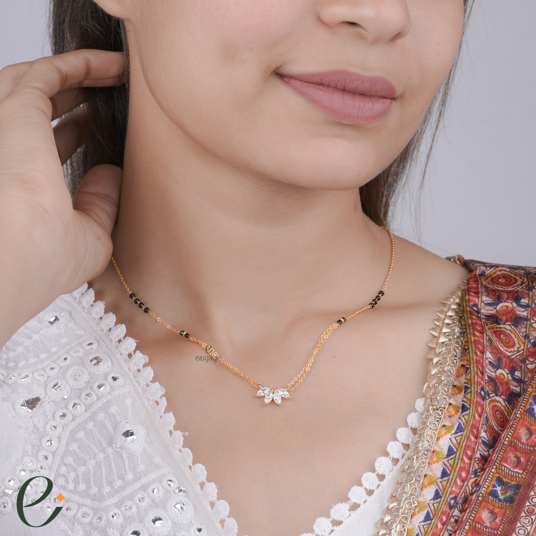 Half Bloom Mangalsutra