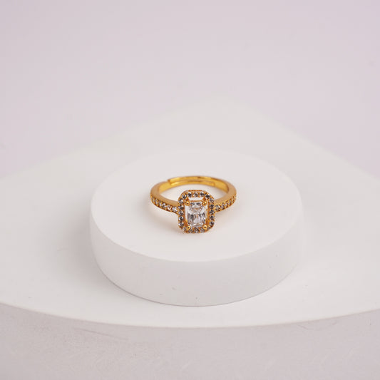 Emerald Adjustable Ring