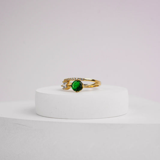 Dual Stone Adjustable Ring