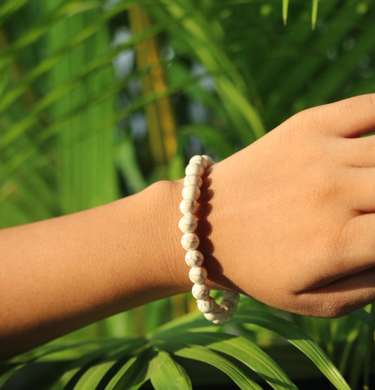 Natural Howlite Bracelet - Engage Jewels
