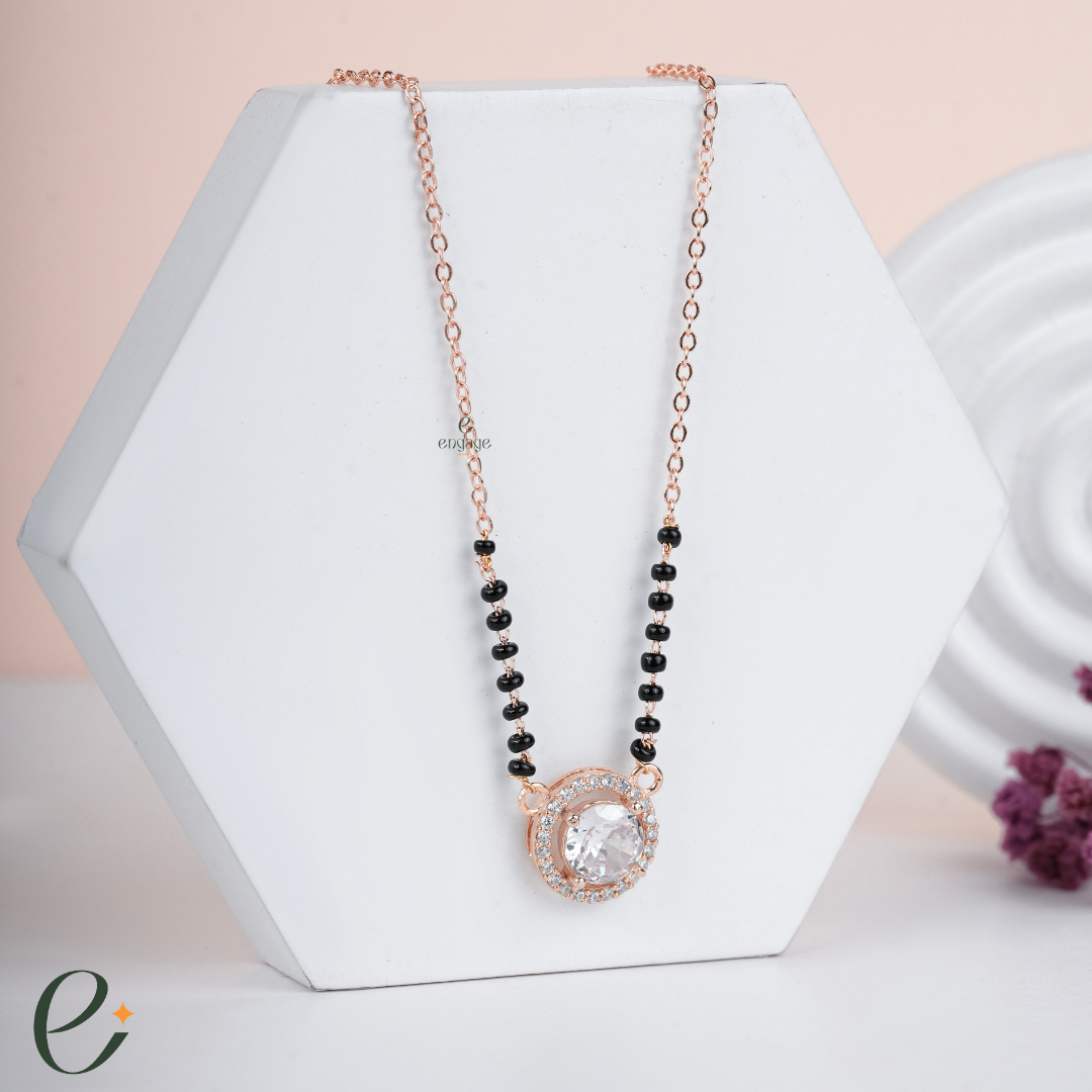 Golden Classic Solitaire Mangalsutra