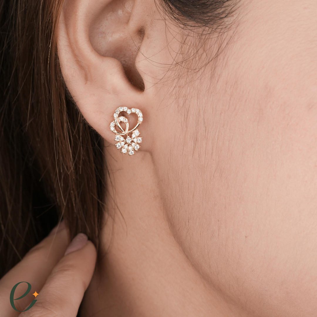 Twin Hearts Earrings