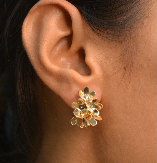 Floral Cluster chunky Earrings - Engage Jewels