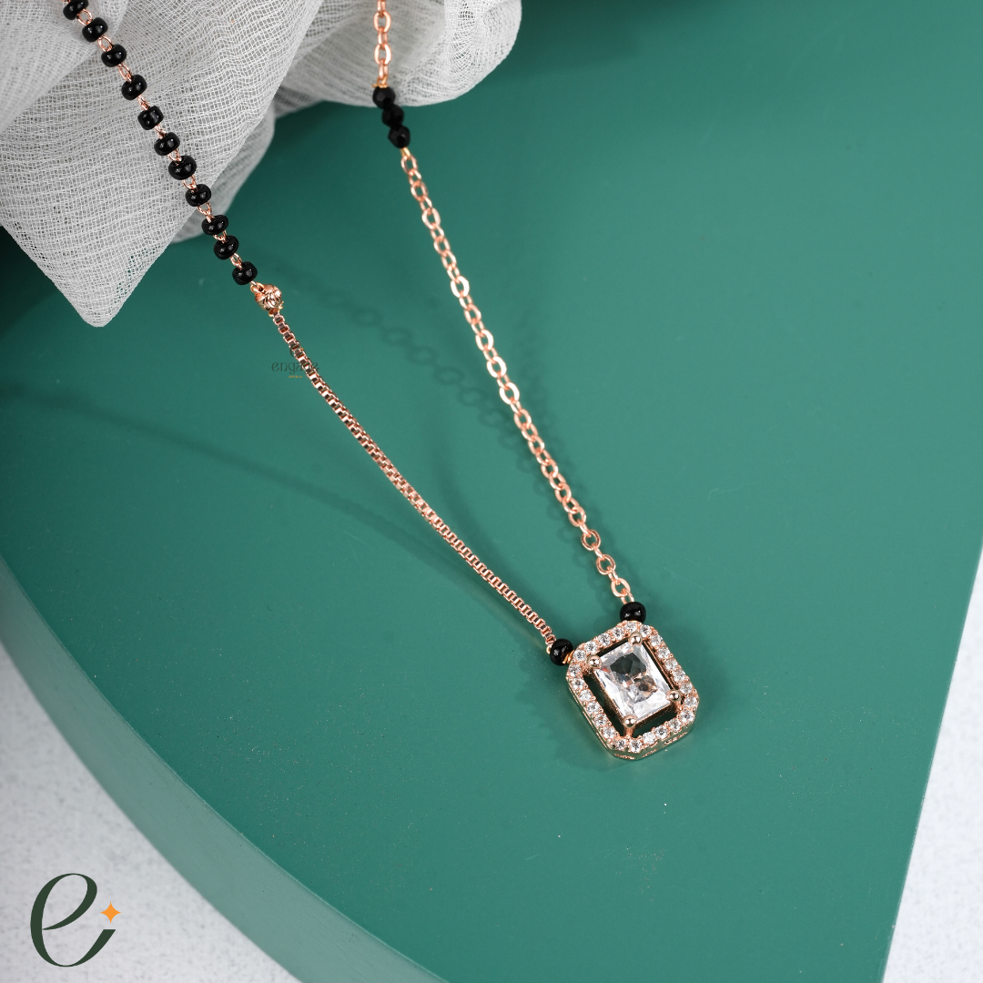 Emerald Elegance Diamond Mangalsutra