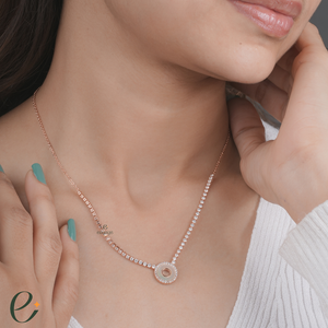 Circle Diamond Necklace
