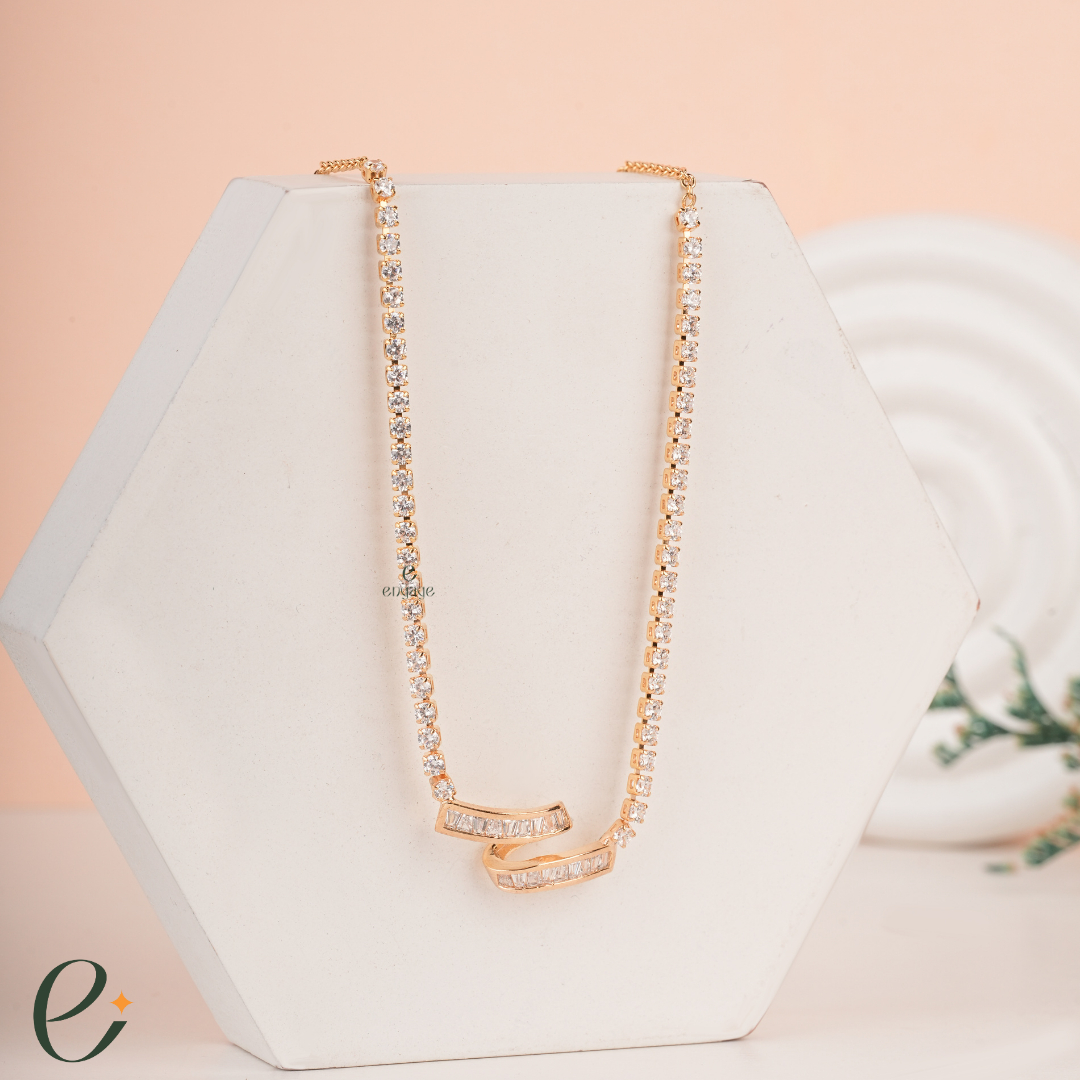 Twisted Diamond Necklace
