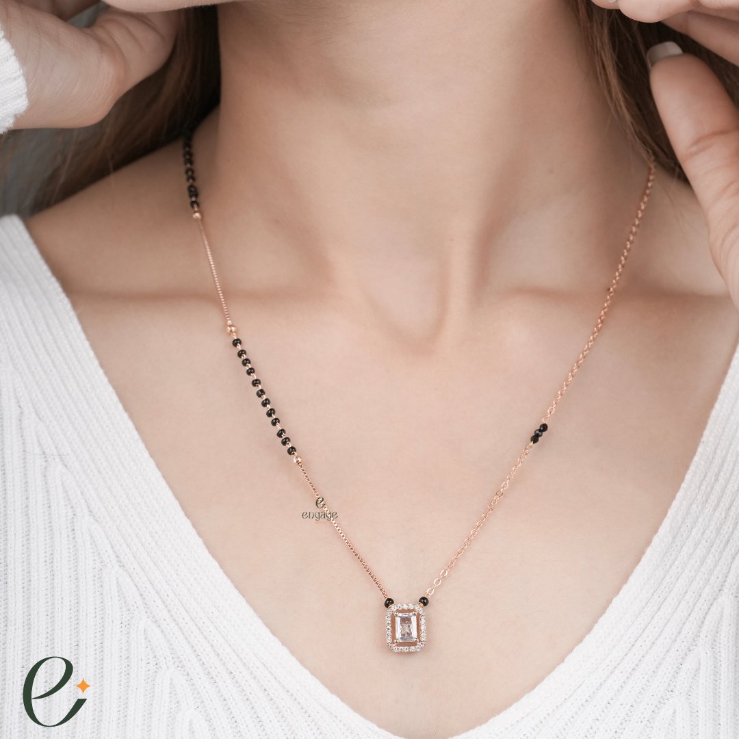 Emerald Elegance Diamond Mangalsutra