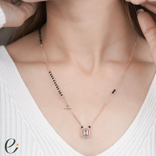 Emerald Elegance Diamond Mangalsutra