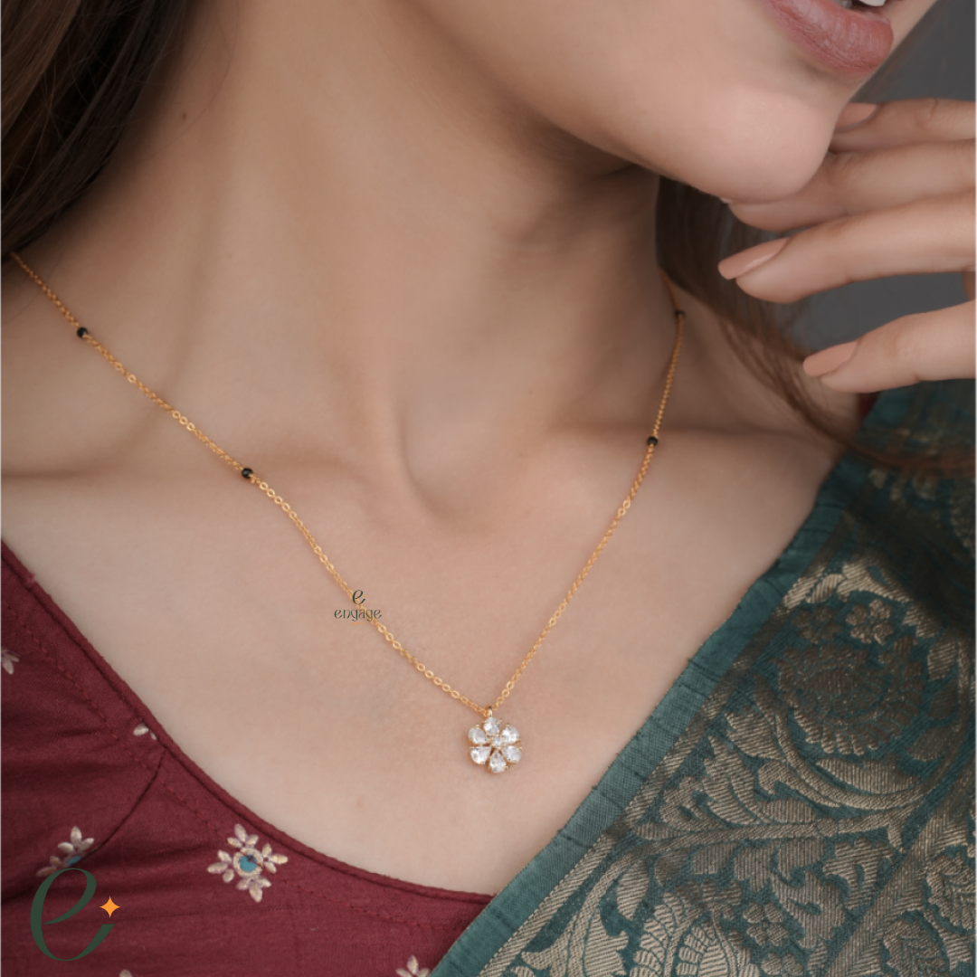 Single Blossom mangalsutra