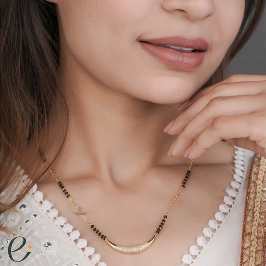 moon-inspired mangalsutra