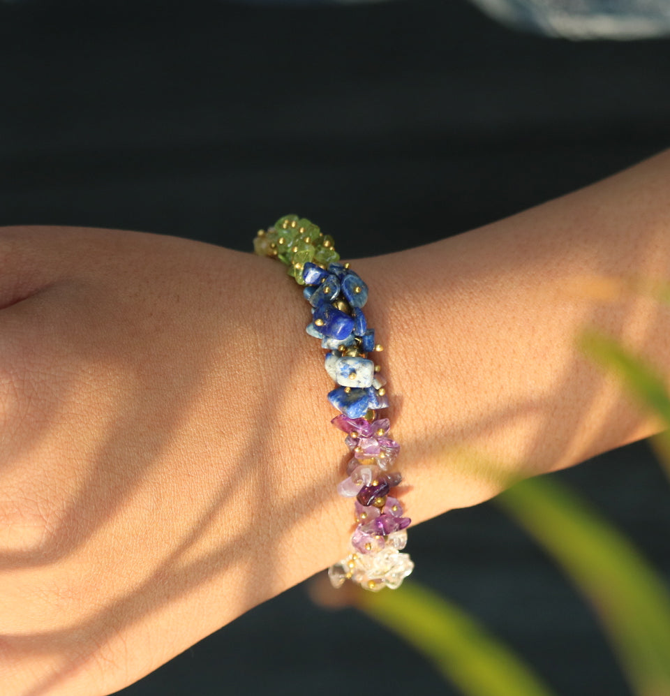 Natural Mix Gemstone Bracelet - Engage Jewels