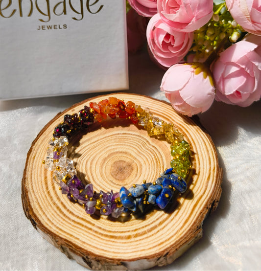 Natural Mix Gemstone Bracelet - Engage Jewels