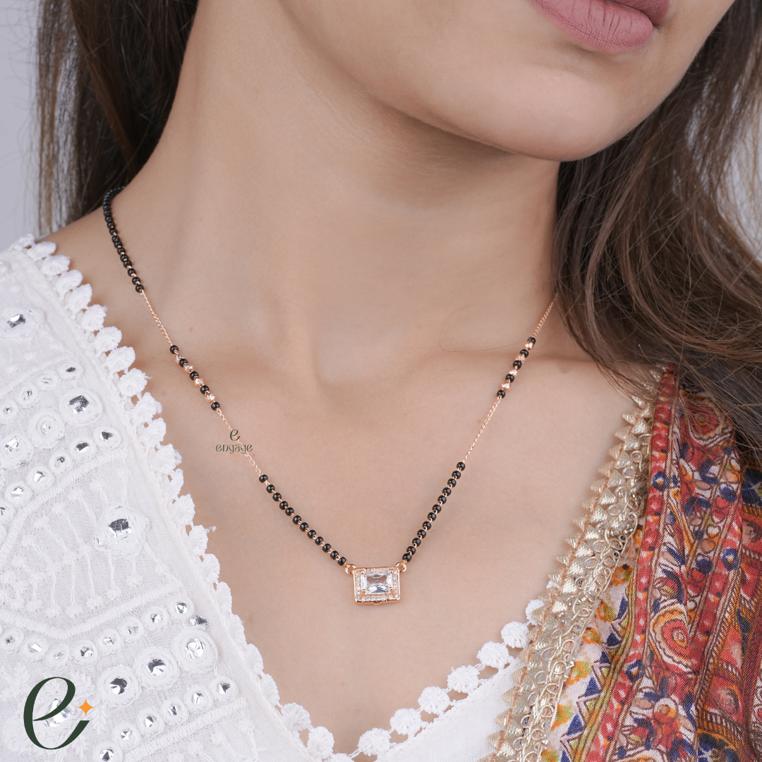 Emerald Diamond Mangalsutra