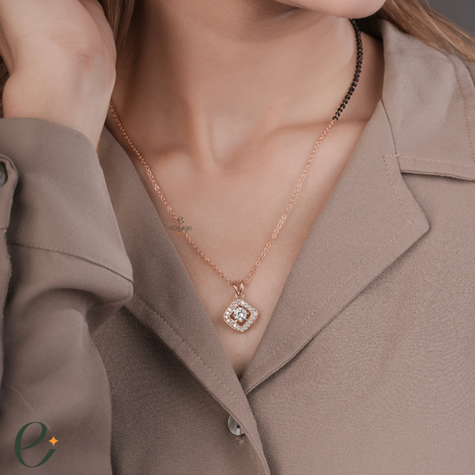 Love Square Pattern Mangalsutra