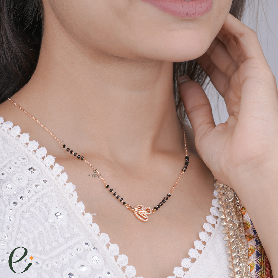 Leaf Charm Mangalsutra