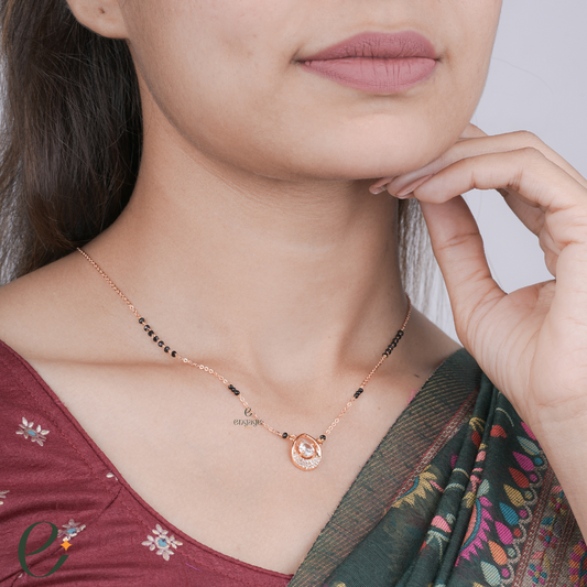Dual Pear Round Union Mangalsutra