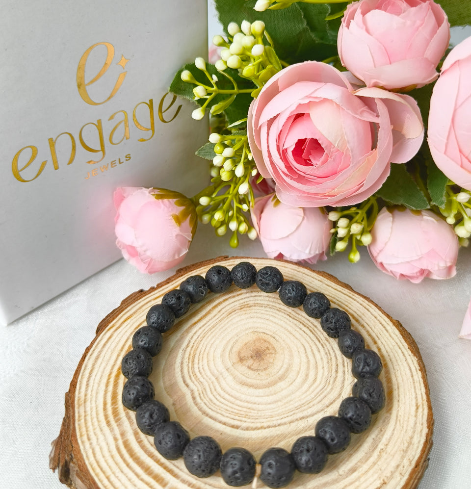 Lava Gemstone Bracelet - Engage Jewels
