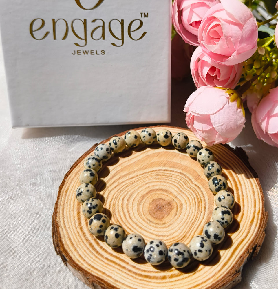 Dalmatian Jasper Bracelet - Engage Jewels