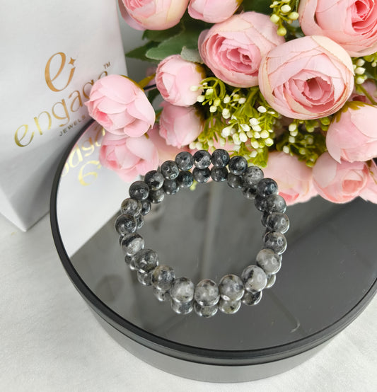 Natural Black labradorite Bracelet - Engage Jewels