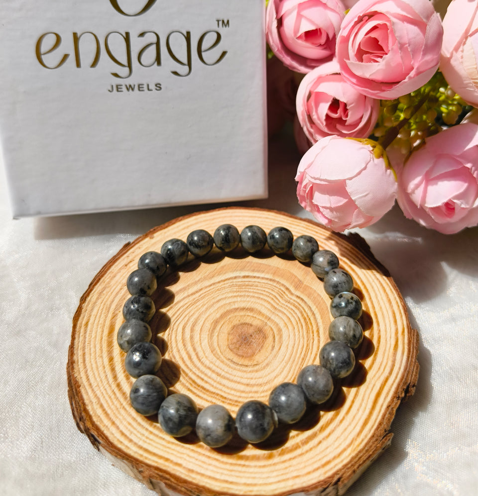 Natural Black labradorite Bracelet - Engage Jewels