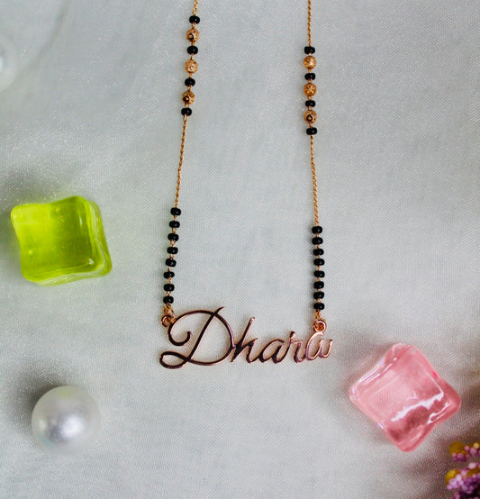 Elite Name Mangalsutra (Customized Name) - Engage Jewels