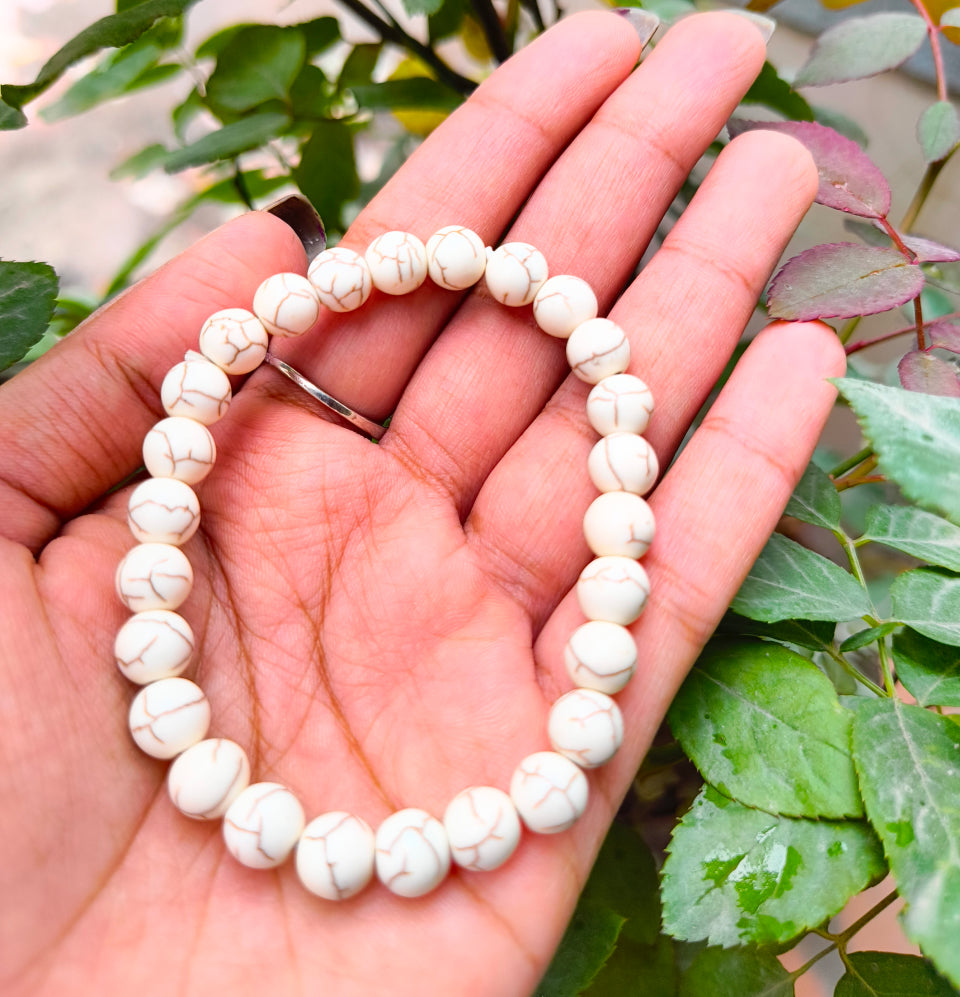Natural Howlite Bracelet - Engage Jewels