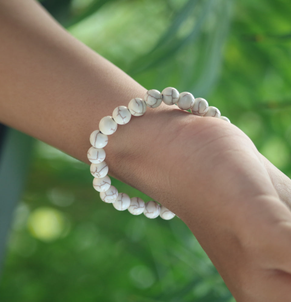 Natural Howlite Bracelet - Engage Jewels